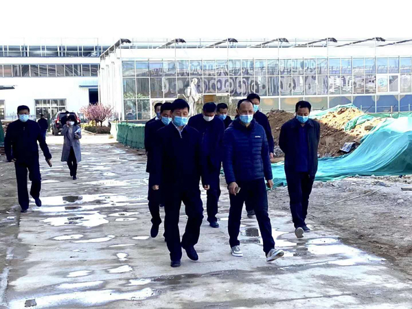 泰安市高新區(qū)等領導蒞臨靈芝產業(yè)園調研疫情復