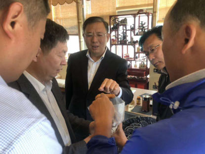 泰安市工信局領導來泰山靈芝產業(yè)園調研指導